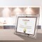 8.5 x 11 Certificate Document Frame Diploma Glass Picture Frames Only for Tabletop, Pack of 6